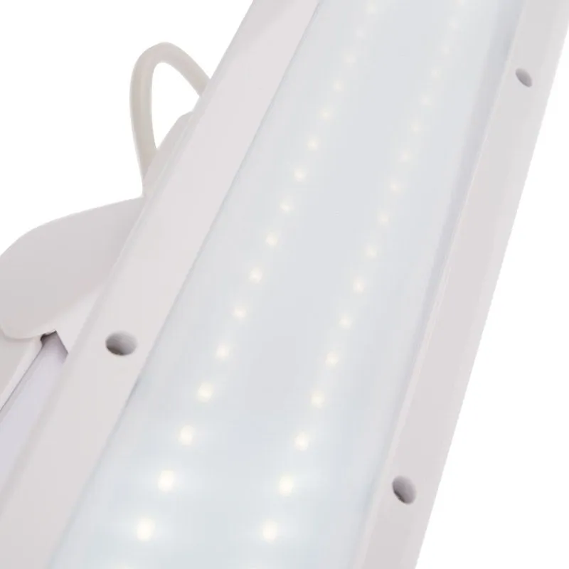 Лампа настольная бестеневая, струбцина, ECO light, 84 SMD LED, сенсорный диммер, белая REXANT - Фото 5