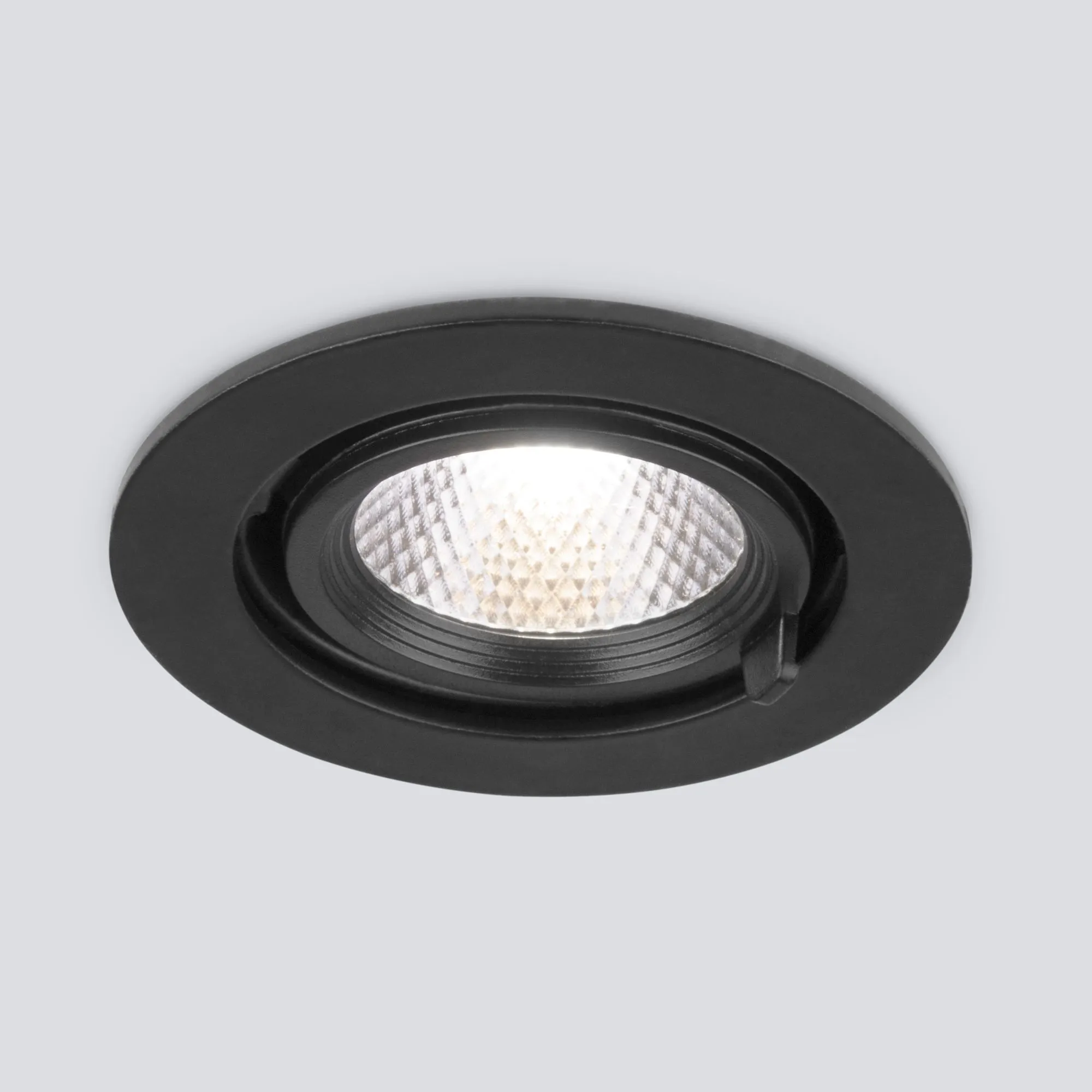 Светильник светодиодный встраиваемый точечный 9918 LED 9W 4200K черный Elektrostandard - Фото 2