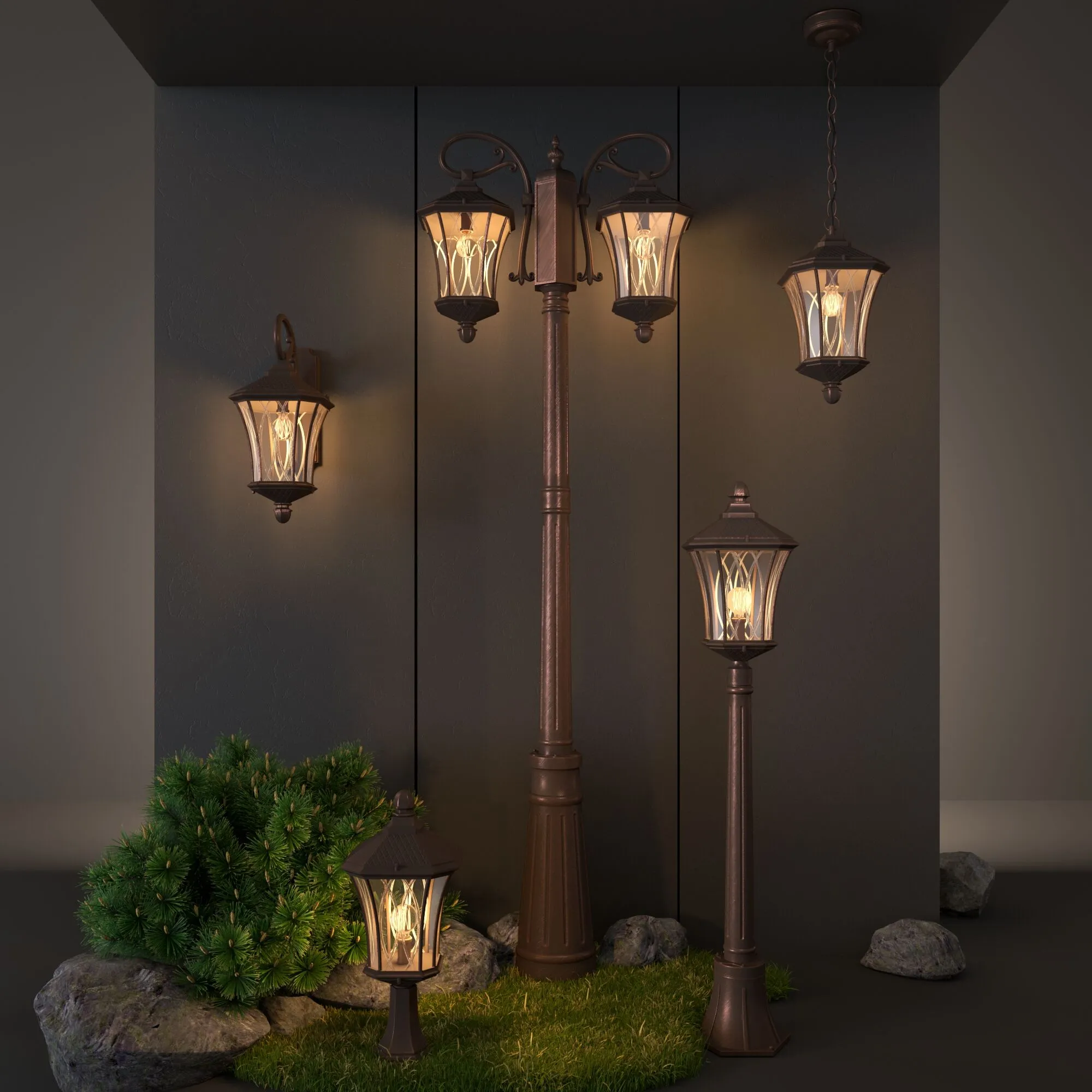 Светильник уличный подвесной IP44 Virgo H капучино GLXT-1450H Elektrostandard - Фото 4