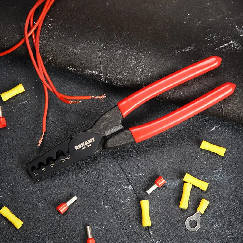 Пресс-клещи HT-35M для обжима втулочных наконечников 10-35мм² REXANT - Фото 3