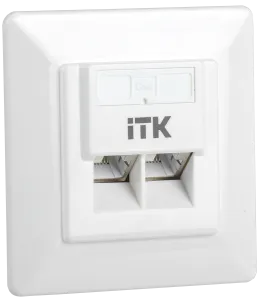 ITK Внутренняя информационная розетка RJ45 кат.5E FTP 2 порта