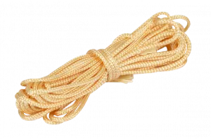 Шнур из п/э нити для фиксации проводов на изоляторах, цвет - карамель, ТМ "МезонинЪ", (5м /уп) GE700