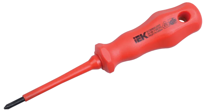 Отвертка крестовая PROFI Ph0х75мм 1000В IEK TSC-3PH-075