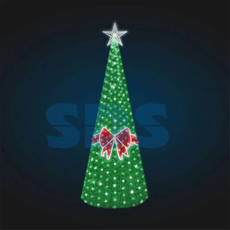 Декоративная Мишурная елка с бантом 500 см 501-685