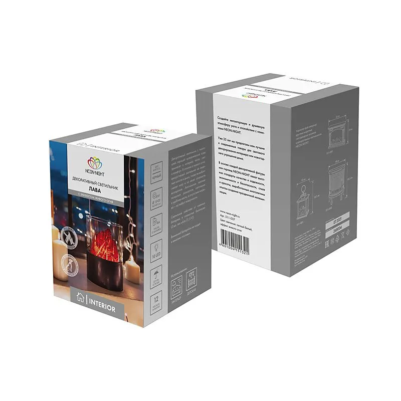 Декоративный светильник Лава Ø 15х21 см, батарейки 3хАА (не в комплекте) - Фото 5