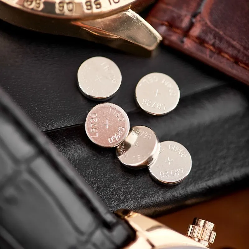 Батарейка часовая LR59, 1,5В, 10 шт (AG2, LR726, G2, 196, GP96A, 396, SR726W) блистер REXANT - Фото 2