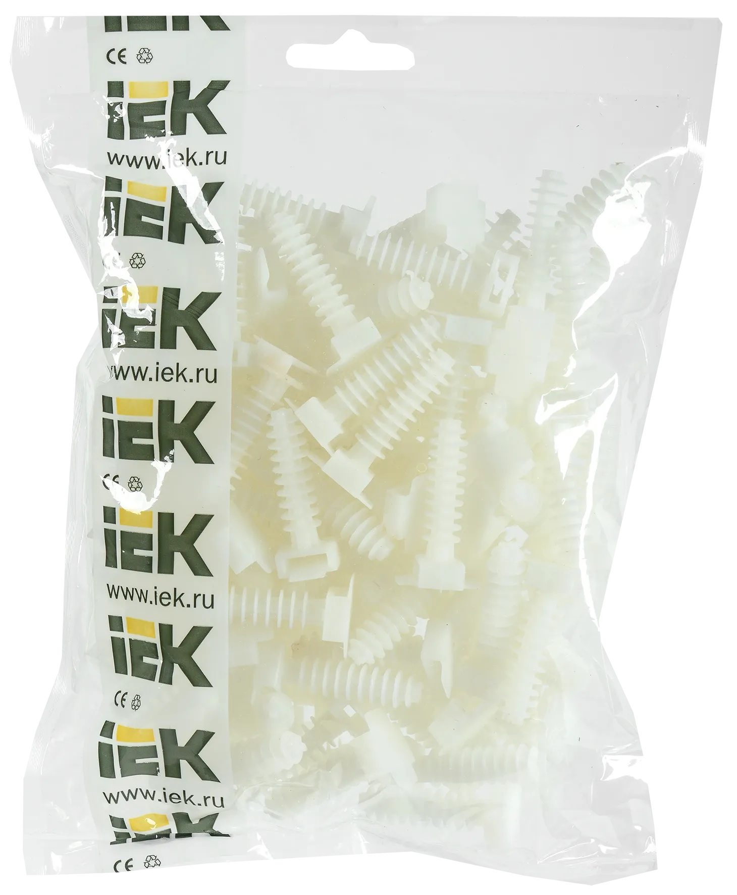 База дюбельная БД 30х10мм под хомут белая (100шт) IEK - Фото 2
