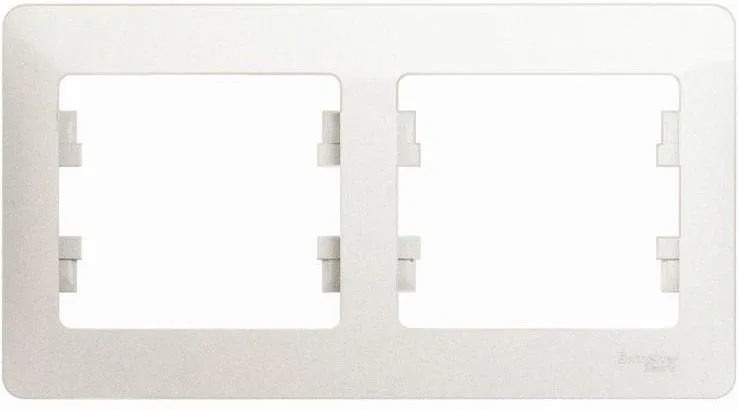 Рамка 2-м Glossa горизонт. перламутр SE GSL000602