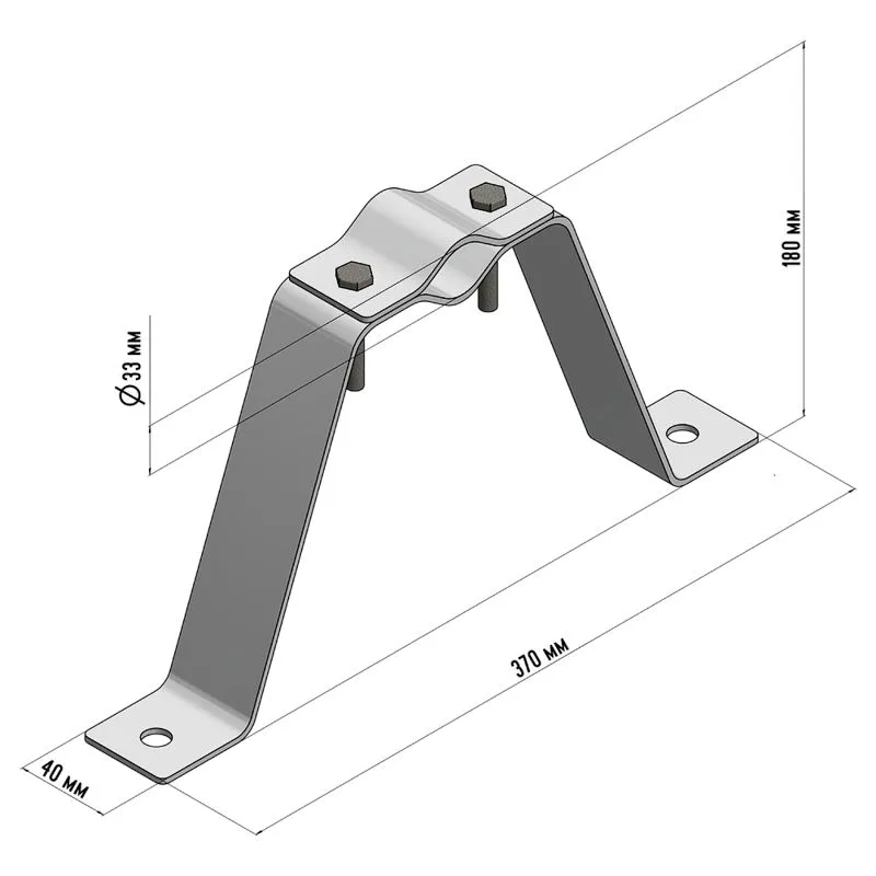 Кронштейн для мачты КРЫМ-1 REXANT - Фото 2