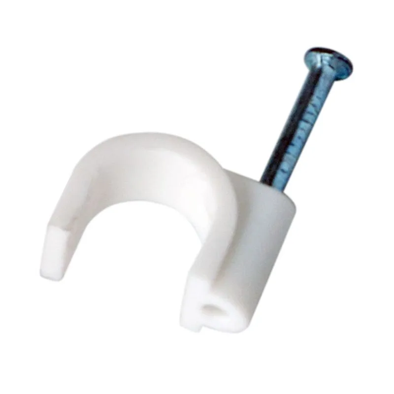 Крепеж кабеля круглый 10мм, белый (50 шт/уп) REXANT 07-4010