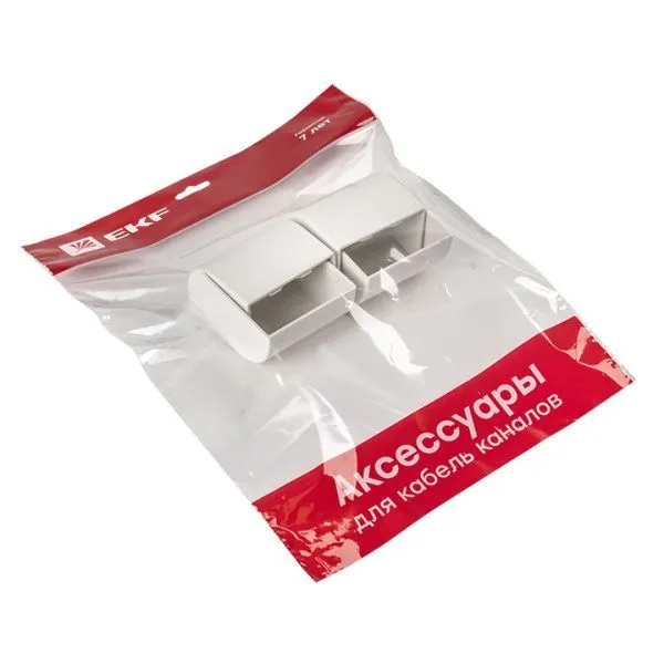 Заглушка (60х40) (4 шт) белая EKF-Plast - Фото 3