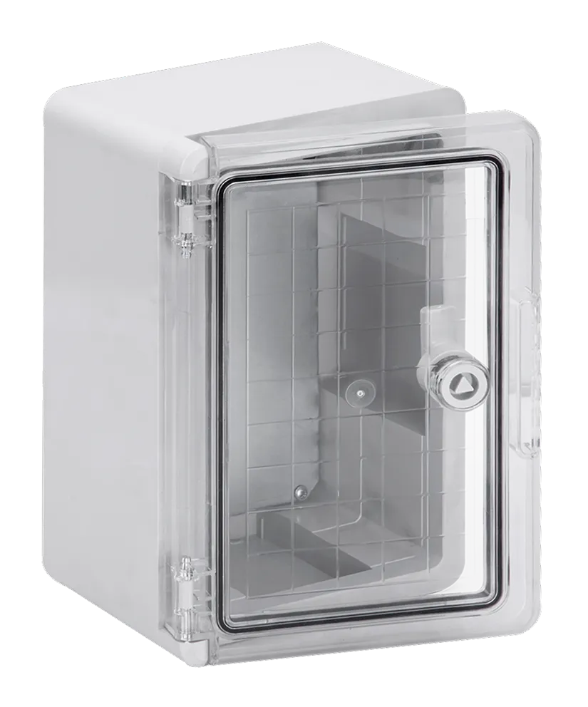 Корпус пластиковый ЩМПп 300х200х130мм прозрачная дверь IP65 DEKRON
