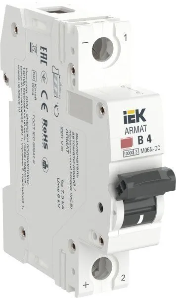 ARMAT Автоматический выключатель M06N-DC 1P B 4А IEK AR-M06N-1-B004DC