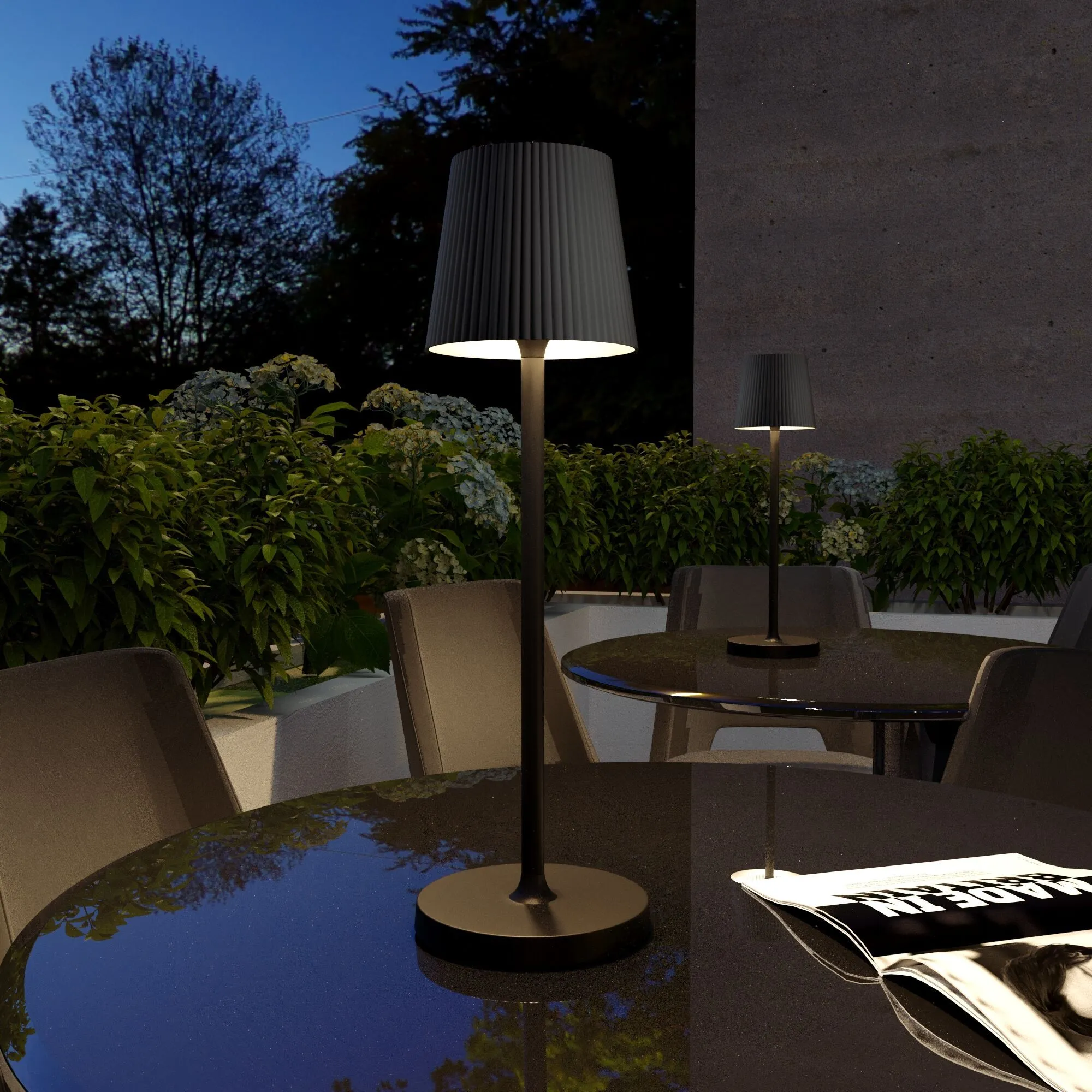 Светодиодный уличный настольный светильник Mist с регулировкой цветовой температуры, яркости и аккум - Фото 2