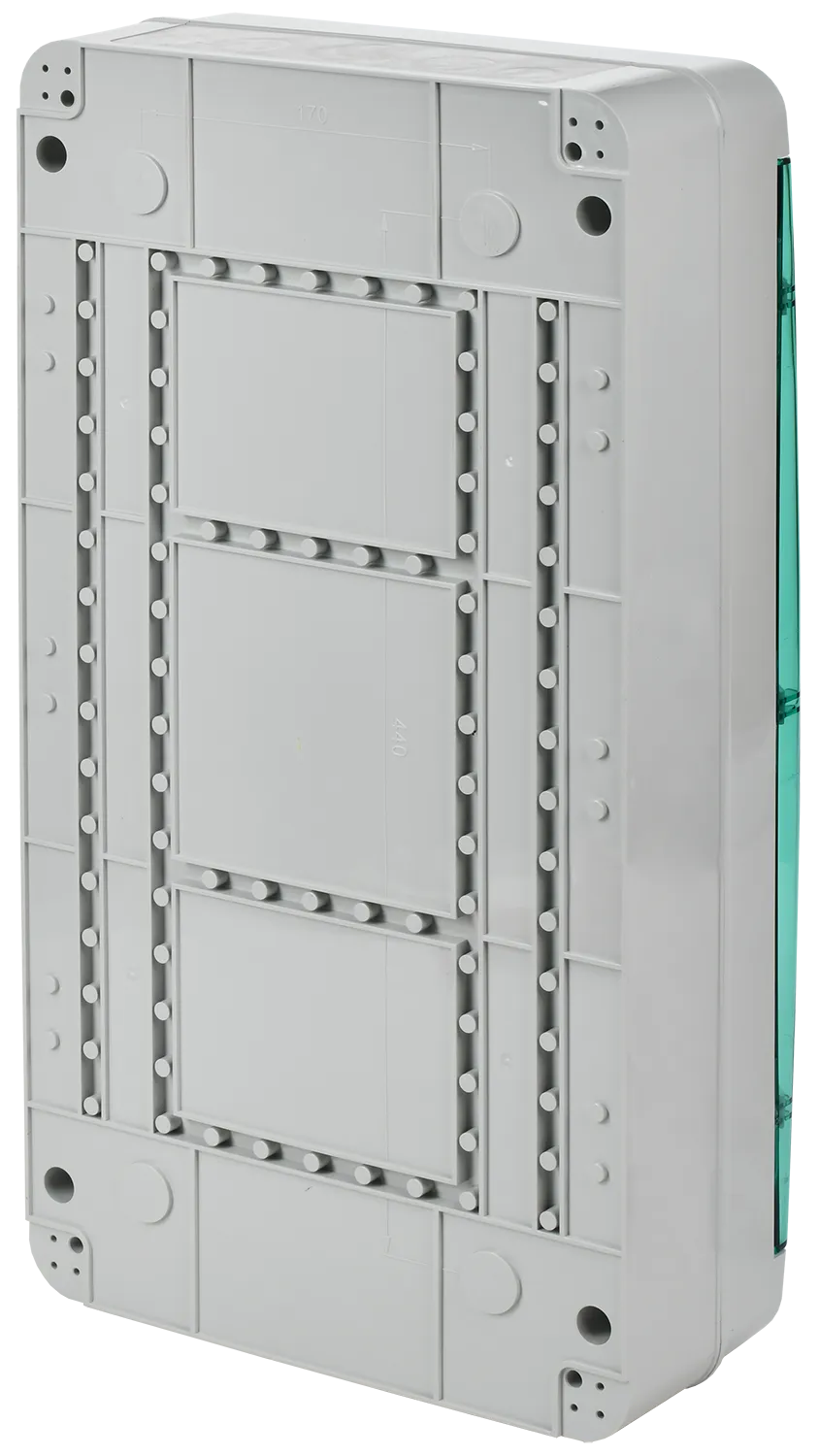 TEKFOR Корпус пластиковый КМПн-36 IP65 зеленая прозрачная дверь IEK - Фото 3