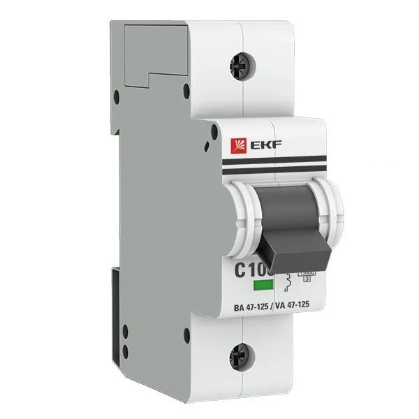 Авт. выкл. 1P 125А (C) 15кА ВА 47-125 EKF PROxima mcb47125-1-125C