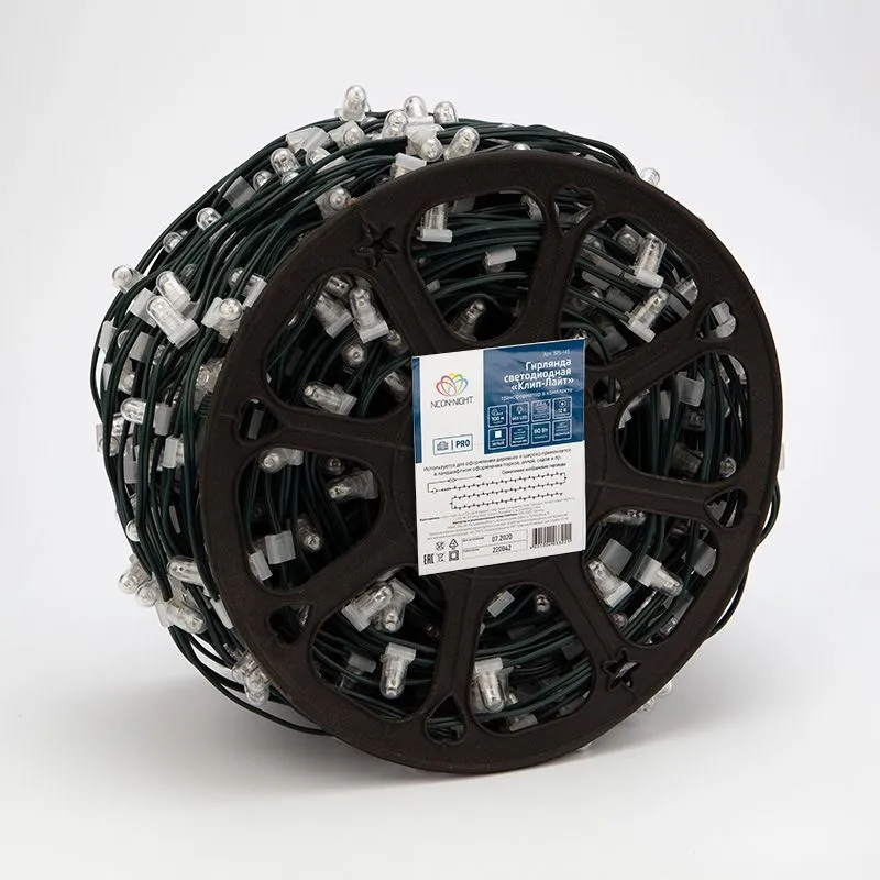 Гирлянда LED ClipLight 12V 150 мм, цвет диодов Белый, Flashing (Белый) - Фото 3