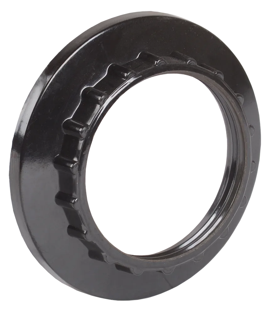 Кольцо абажурное КП27-К01 к патрону Е27 бакелит черный (индивидуальный пакет) IEK