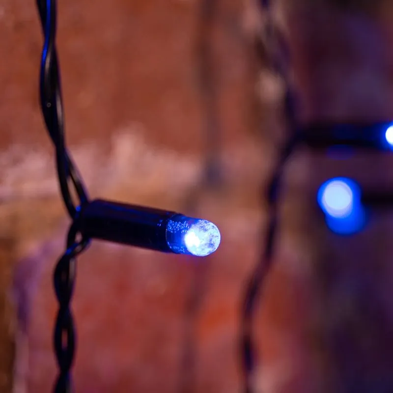 Гирлянда светодиодная Занавес 2х3м 760 LED СИНИЙ черный ПВХ IP65 постоянное свечение 230В нужен блок 303-500 NEON-NIGHT - Фото 2