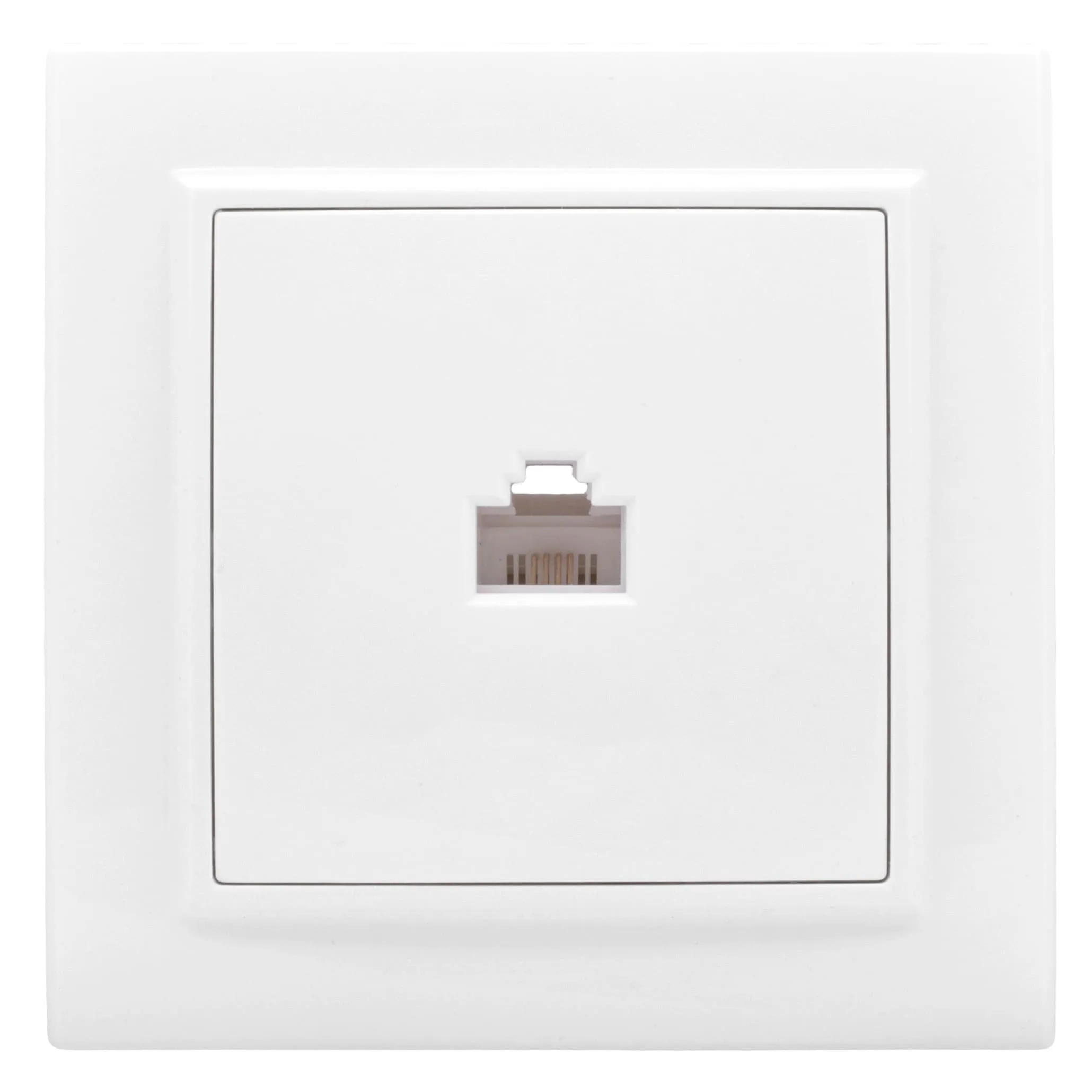 Минск Розетка RJ-45 1-местная СП белая EKF