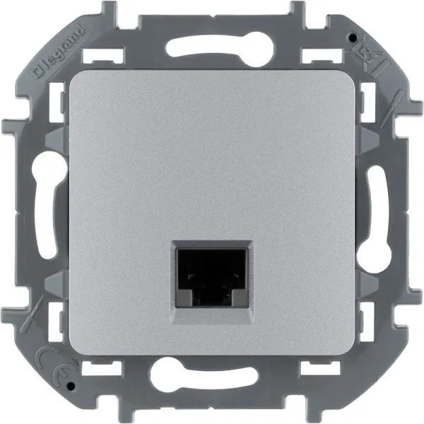 INSPIRIA Розетка компьютерная RJ45 категория 6 UTP алюминий