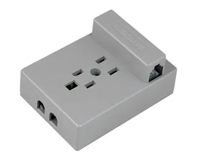 Розетка телефонная универсальная, серая REXANT 03-0011-4