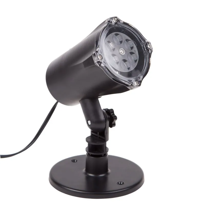 LED проектор, белые снежинки, 230В 601-263