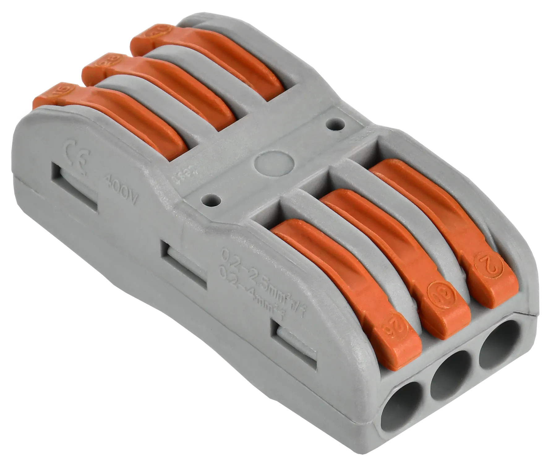 Строительно-монтажная клемма СМК 222-4133 проходная (50шт/упак) IEK