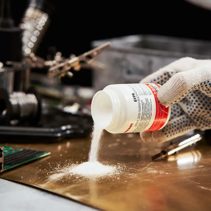 Флюс для пайки, БУРА, 100г, банка REXANT - Фото 4