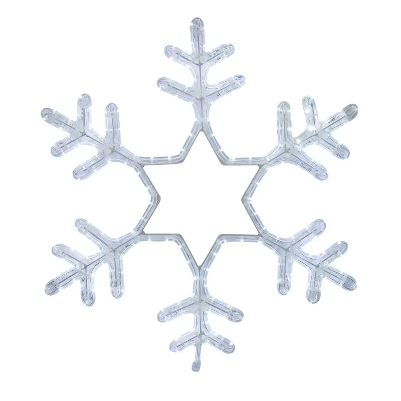 Фигура световая Снежинка цвет белый, размер 55x55 см, мерцающая NEON-NIGHT