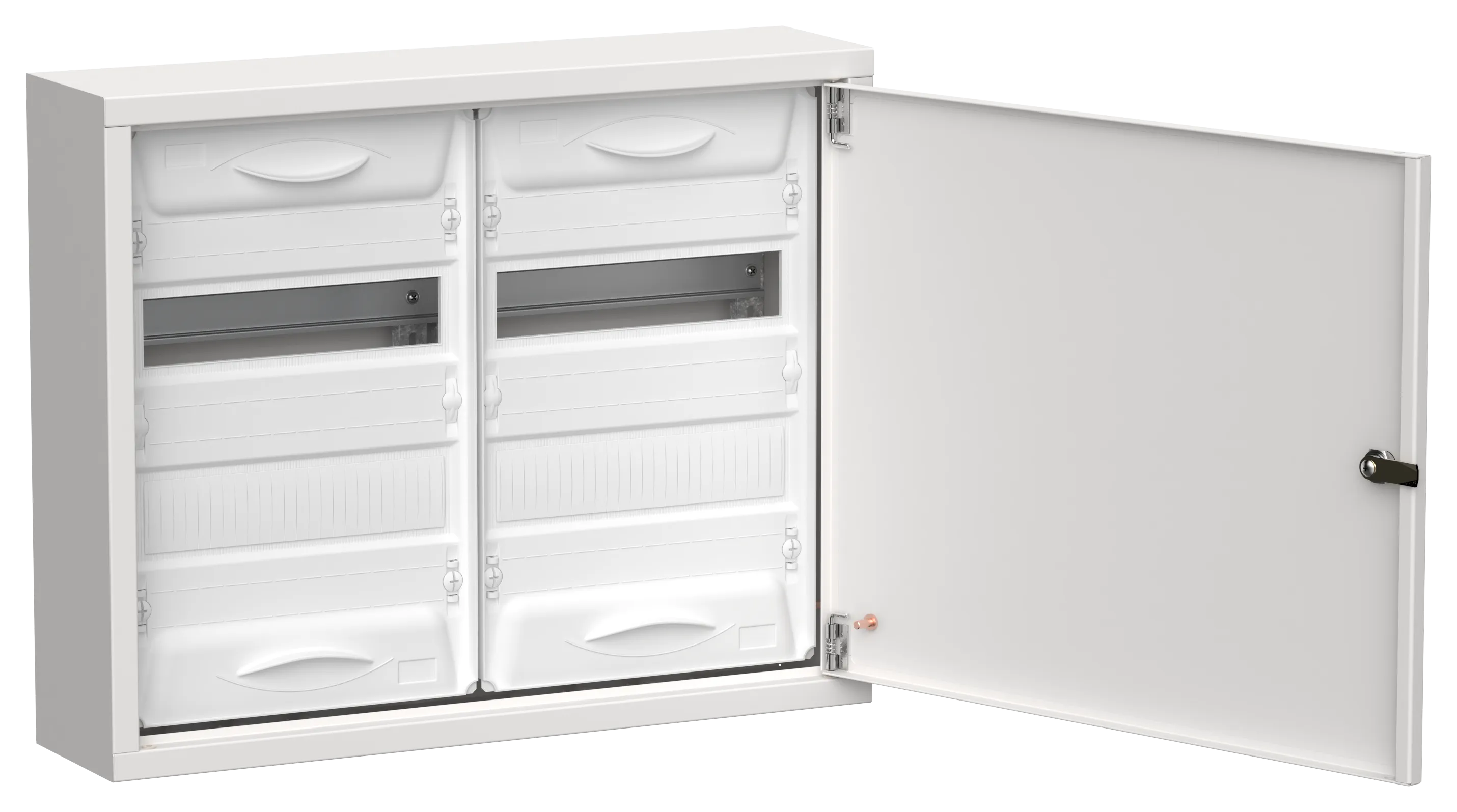 TITAN 5 Корпус металлический ЩРн-48 (2х24) 460х570х140мм IP31 белый (одна дверь) IEK TI5-50-N-2X024-31