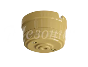 Корпус розетки потолочной пластиковый, D70x40, цвет - белый, серия УСАДЬБА, ТМ МЕЗОНИНЪ GE30811-01