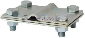 Зажим полоса - прут ( 3 пластины)