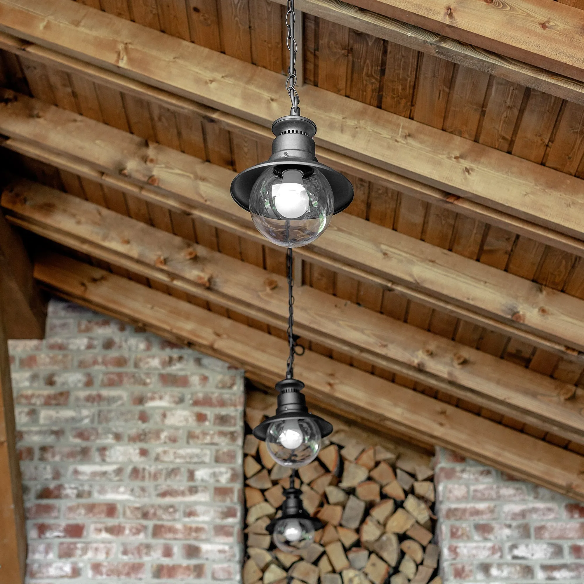 Светильник уличный подвесной IP44 Talli H черный GL 3002H Elektrostandard - Фото 5