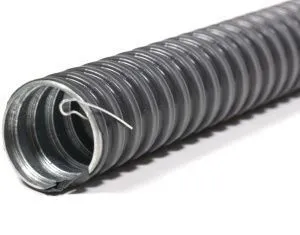 Металлорукав в ПВХ изоляции МРПИ НГ  38  (20 м/уп.) черный с протяжкой ГОФРОМАТИК (ЗЭТАРУС) zeta44409