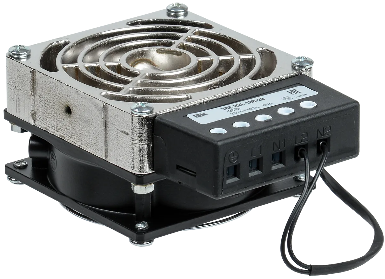 Обогреватель на DIN-рейку (встроенный вентилятор) 100Вт IP20 IEK