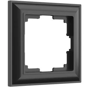 Рамка на 1 пост Fiore (черный матовый) Werkel W0012208