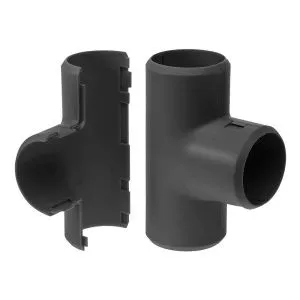 Тройник разборный черный d25 мм (1шт/200шт уп/кор) Промрукав