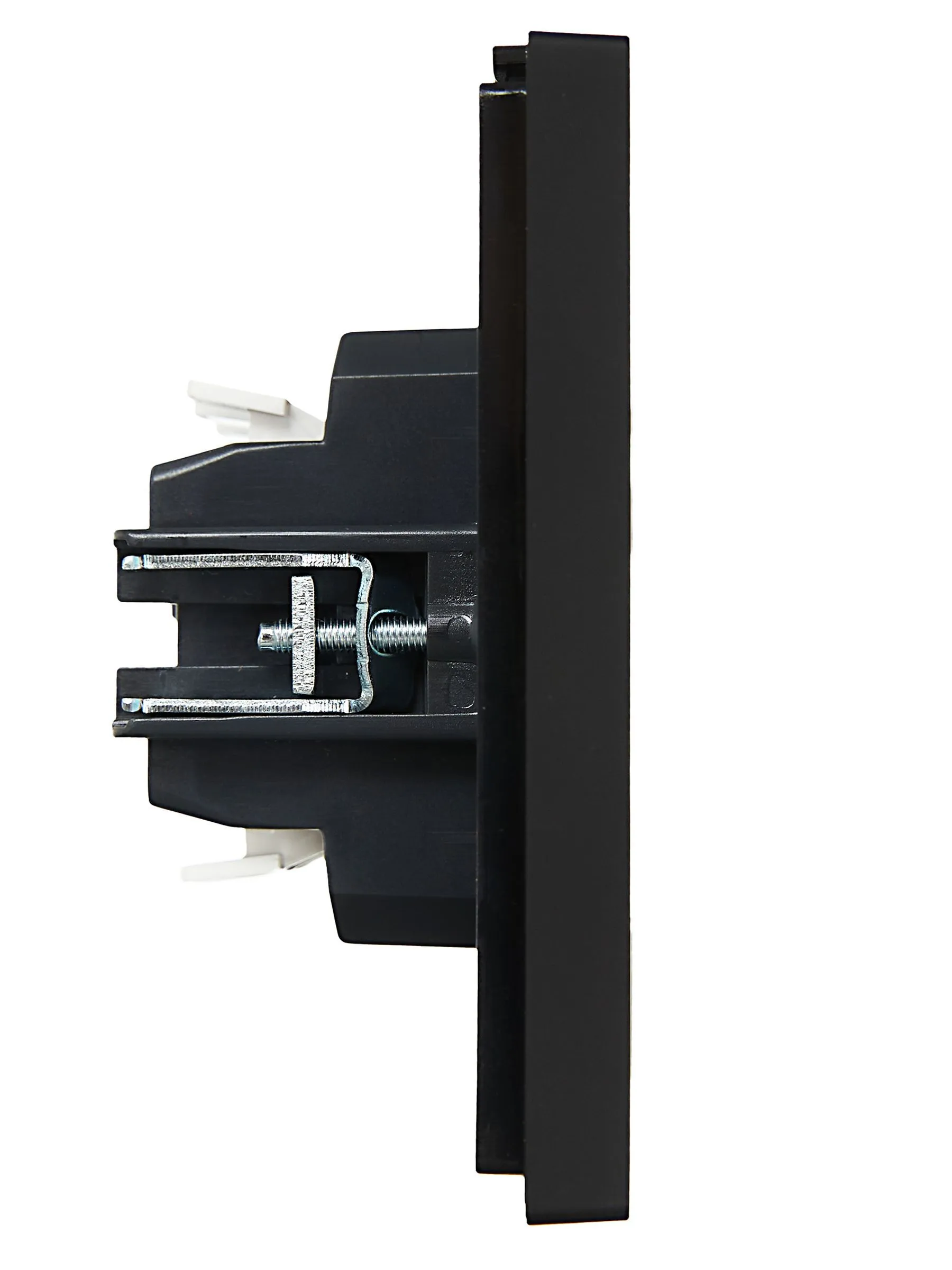 FORTE&PIANO Выключатель 2-клавишный проходной с индикацией 10А FP108 черный IEK - Фото 3