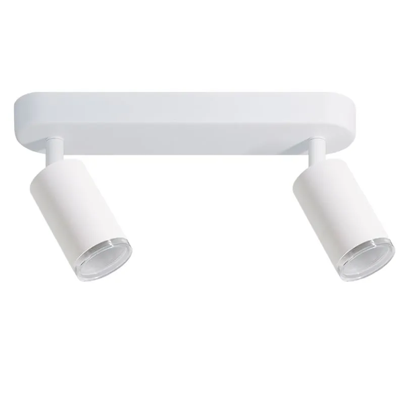 Накладной светильник WOLTA WSL-GU10/2W14W AQUA двойной под лампу GU10 IP44 Белый матовый φ55*260*165mm WSL-GU10/2W14W