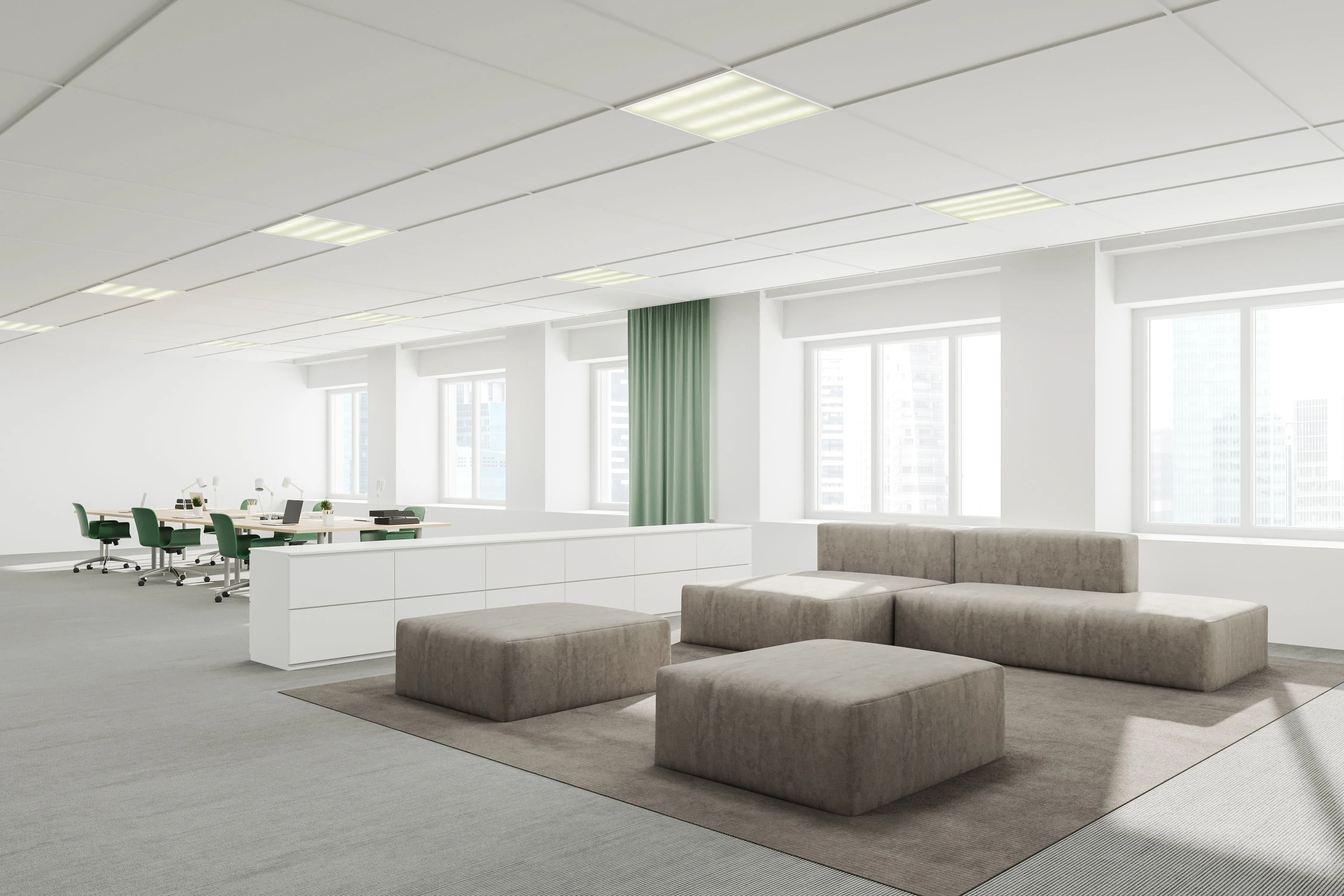 LIGHTING PRO Светильник светодиодный ДВО 1001A 30Вт 3000К IP40 595х595мм опал БАП 3ч IEK - Фото 2