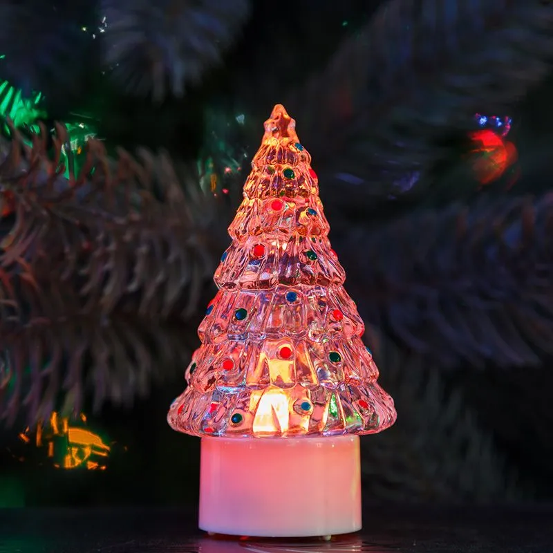 Фигура светодиодная на подставке Елочка средняя, RGB - Фото 3