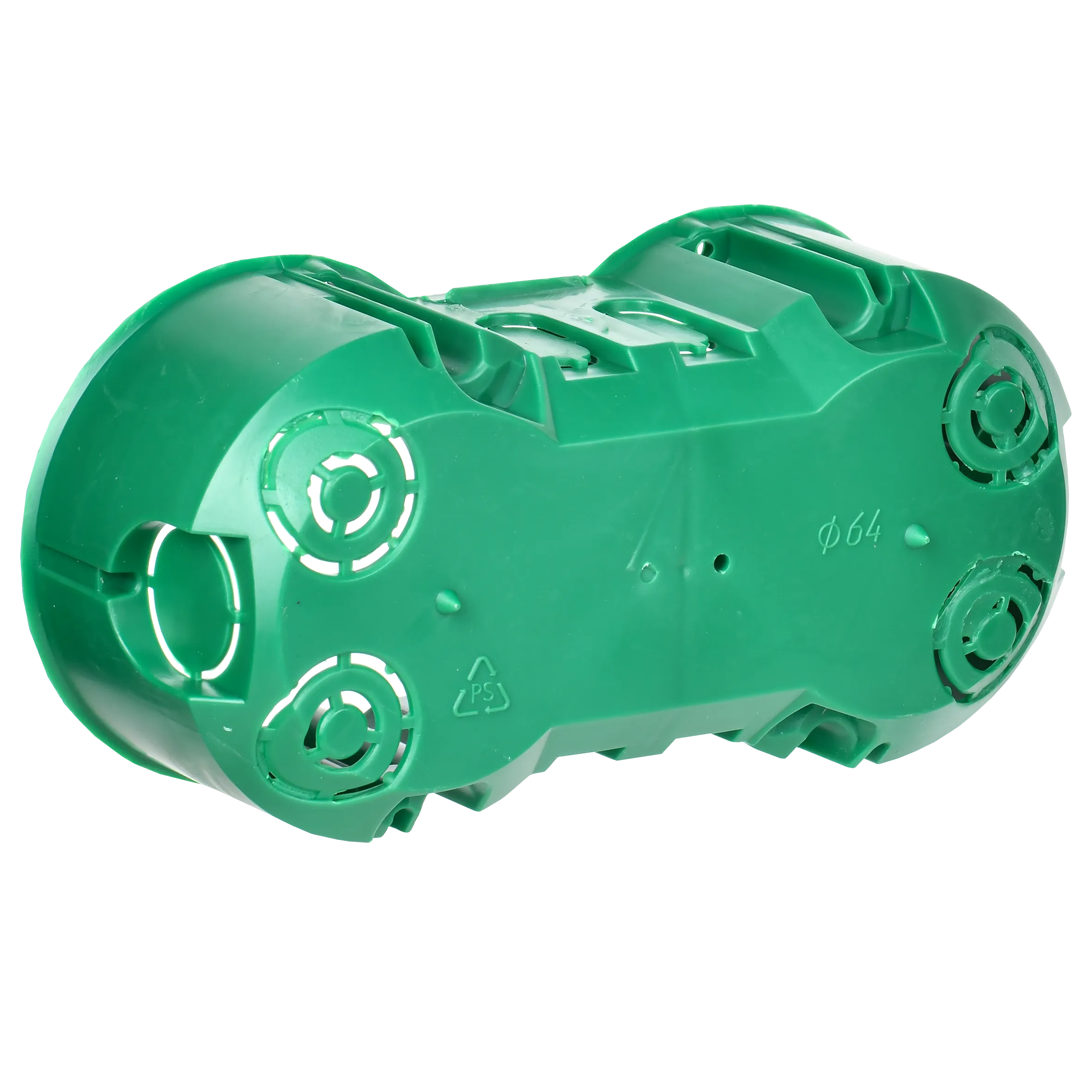 Коробка установочная КМ40023 двухместная для полых стен безгалогенная (HF) 141х70х45мм с саморезами и металлическими лапками IEK - Фото 4