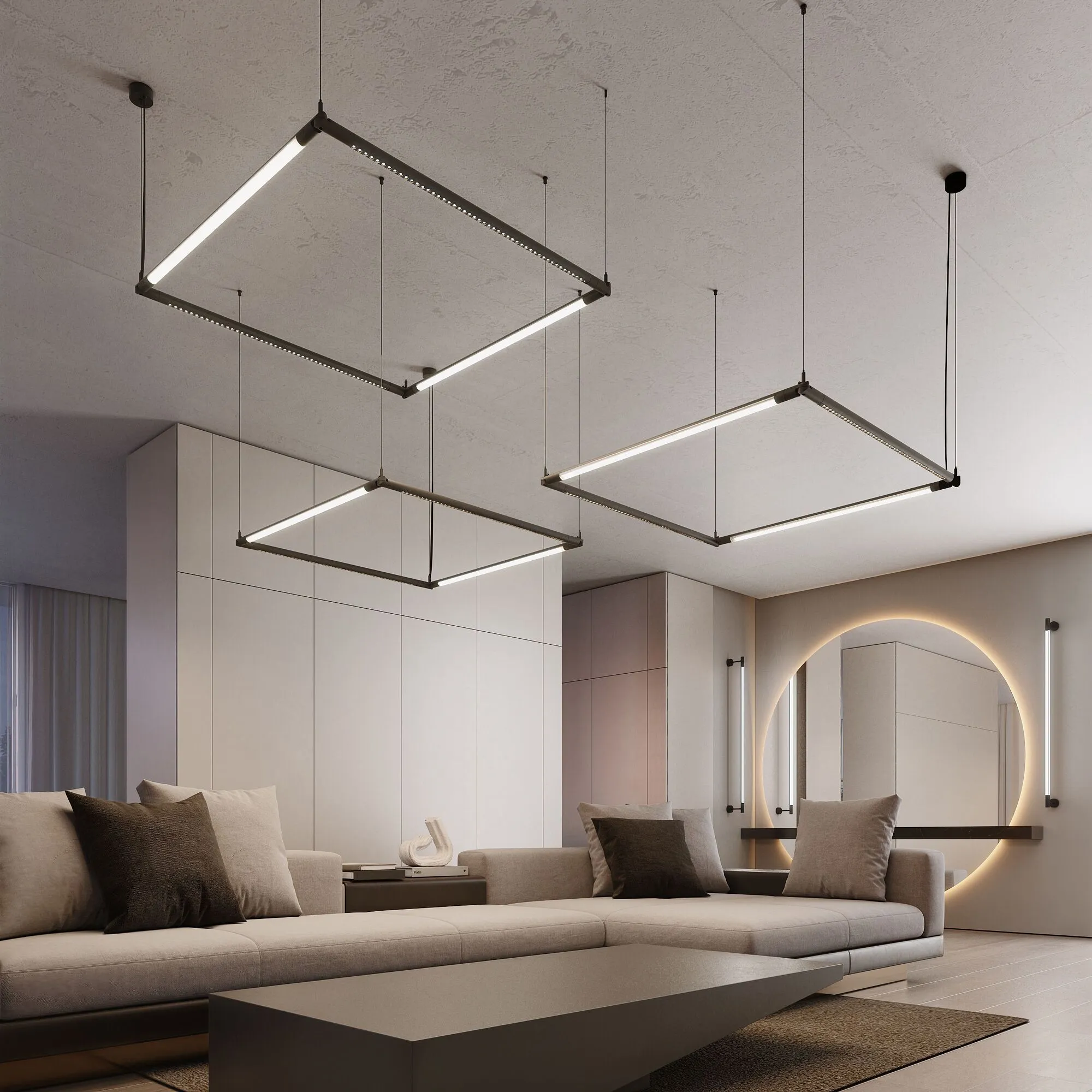 Module System Набор подвеса угловой с вводом питания (черный) - Фото 3