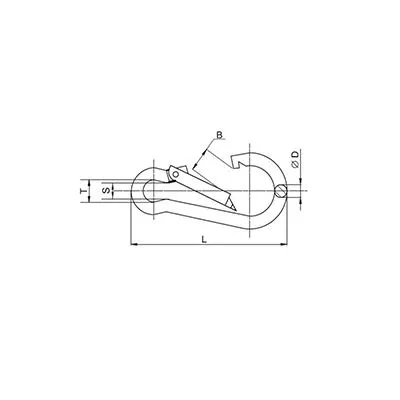 Карабин пожарный DIN 5299С, 6,0мм REXANT - Фото 2