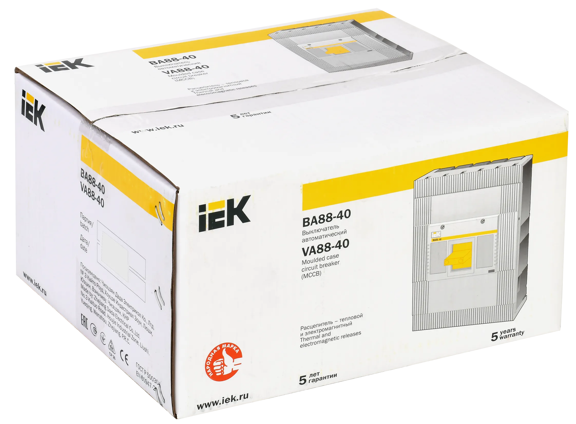 Выключатель автоматический ВА88-40 3Р 630А 35кА IEK - Фото 2