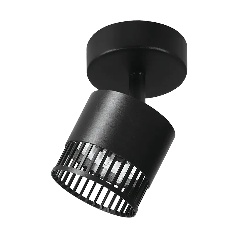 Накладной светильник WOLTA WSL-GX53/19B-1 PORTA под лампу GX53 Черный D85x150