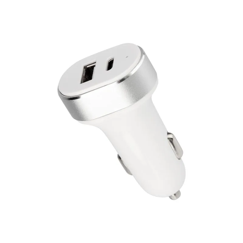 Автозарядка в прикуриватель REXANT АЗУ USB-A+USB-C, 3.1 A белая 18-2227