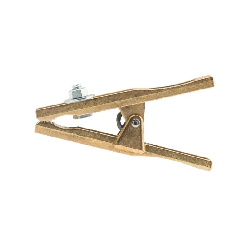 Зажим «крокодил» 200 А 140 мм для сварки (латунь) САТУРН Профи РОССИЯ - Фото 3