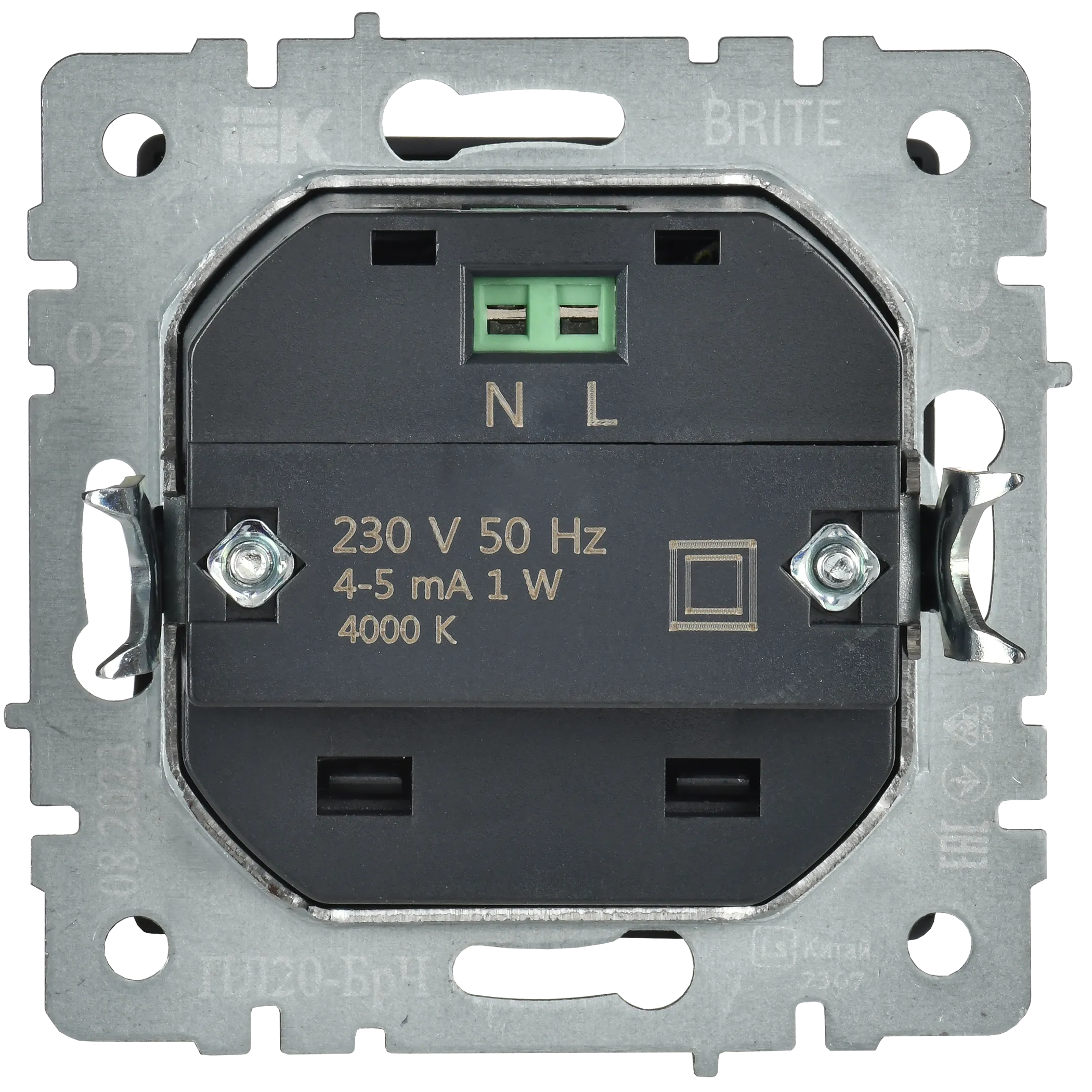 BRITE Подсветка светодиодная встраиваемая ПЛ20-БрЧ черный IEK - Фото 5